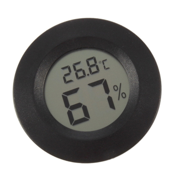 termometro higrometro redondo empotable para incubadora nevera camara frigorifica temperatura humedad digital